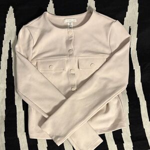 H&M Women's Cream Button-Down Shirt